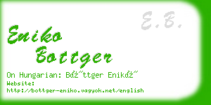 eniko bottger business card